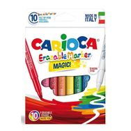 Carioca + 1 Silinebilir Sihirli Keçeli Kalemler 9 Renk Düzeltici Beyaz Kalem