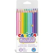 Carioca 12 Pastel Renk Kuru Boya Kalemi
