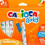 Carioca 12'li Jumbo Süper Yıkanabilir Keçeli Boya Kalemi