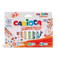 Carioca 42240 Stamperello Damga ve 12 Renk Keçeli Kalem