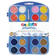 Carioca 42401 30 mm 2 Fırçalı 24'lü Sulu Boya