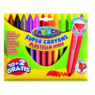 Carioca 42671 Jumbo Üçgen Elleri Kirletmeyen Pastel Boya