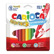 Carioca 42755 Bravo 12'li Süper Yıkanabilir Keçeli Kalem