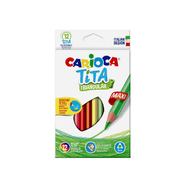 Carioca 42791 Jumbo 12'li Üçgen Kuru Boya Kalemi