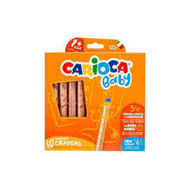 Carioca 42818 3 in 1 Jumbo 10'lu Bebek Ahşap Gövdeli Boya Kalemi