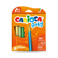Carioca 42819 Jumbo Üçgen Bebek Kuru Boya Kalemi 10'lu