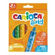 Carioca 42892 Jumbo 8 Renk Bebek Yumuşak Pastel Boya