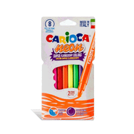 Carioca 8 Renk Neon Yıkanabilen Keçeli Kalem
