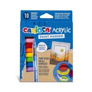 Carioca Akrilik Paint Marker Su Bazlı Fırça Uçlu 10'Lu