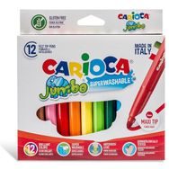 Carioca Baby Teddy Jumbo Yıkanabilir 12'li Keçeli Boya Kalemi