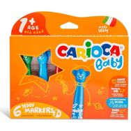 Carioca Baby Teddy Jumbo Yıkanabilir 6'lı Keçeli Boya Kalemi