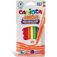 Carioca Fosforlu Yıkanabilir 8'li Keçeli Boya Kalemi