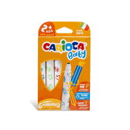 Carioca Jumbo Bebek Süper Yıkanabilir 6'lı Keçe Uçlu Kalem