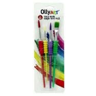 Carioca Ollyart Blisterli 4'lü Sulu Boya Fırça Seti