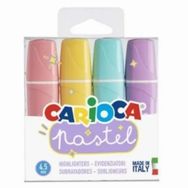 Carioca Pastel 4 Renk Mini Fosforlu İşaretleme Kalemi