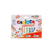 Carioca Stamperello Damgalı Yıkanabilir 12 Renk Keçeli Kalem