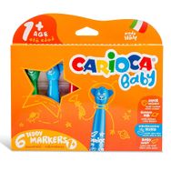 Carioca Teddy Jumbo Yıkanabilir 6'lı Keçeli Boya Kalemi