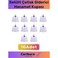 Carlburn Premium Series Çatlak Vakumlu 5 Numara 10 Adet Hacamat Kupası