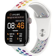 Carmenta X8 Gök Kuşağı Silver Spor Kordon Unisex Akıllı Saat