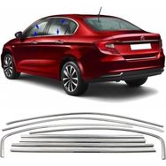 Carmind 2015 8 Parça Fiat Egea Sedan Krom Cam Çerçevesi Seti