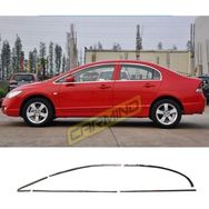 Carmind Honda Civic FD6 2006-2011 10 Parça Krom Cam Çerçevesi Set