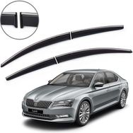 Carmind Skoda Super B 2015-2019 Krom Çıtalı Cam Rüzgarlığı