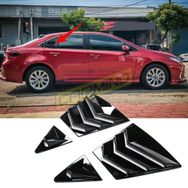 Carmind Toyota Corolla Piano Black 2019-2021 Kelebek Cam Vizörü
