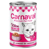 Carnaval 24x400 gr Premium Tavuklu Yavru Kedi Konservesi