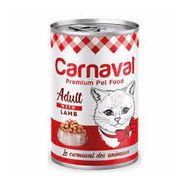Carnaval Premium Cat Kuzu Etli 24x400 gr Yetişkin Kedi Konservesi