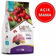 Carni Life Kızılcıklı Kuzu Etli ve Boğürtlenli 1 kg Açık Yetişkin Kedi Maması