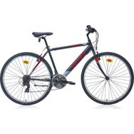 Carraro Active 280 V Fren 21 Vites 28 Jant Siyah Kırmızı 52 Kadro Şehir Bisikleti