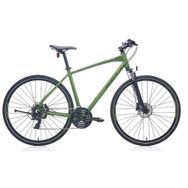 Carraro Sportive 223 28 Jant 21 Vites 45.7 cm Hidrolik Disk Fren Mat Haki Yeşili Siyah Sarı Şehir Bisikleti