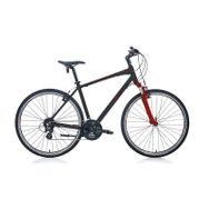 Carraro Sportive 224 V Fren 24 Vites 28 Jant Siyah Kırmızı 51 Kadro Şehir Bisikleti
