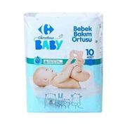 Carrefour 10'lu 60x60 cm Bebek Bakım Örtüsü