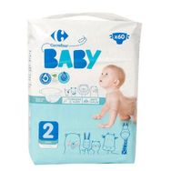 Carrefour Baby No:2 Mini 60 Adet Bebek Bezi