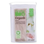 Carrefour Bio Organik 60 Adet Bebek Temizleme Pamuğu