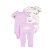 Carter's Kız Bebek 3'lü Mor Set