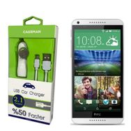 Case Man HTC Desire 816 Data Kablosu+Araç Şarj Cihazı Adaptör