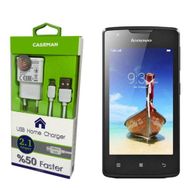 Case Man Lenovo A1000 Data Kablosu+Şarj Cihazı Ev Tipi Adaptör