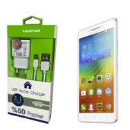 Case Man Lenovo A5000 Data Kablosu+Şarj Cihazı Ev Tipi Adaptör