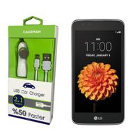 Case Man LG K7 Data Kablosu+Araç Şarj Cihazı Adaptör