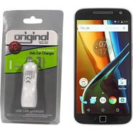 Case Man Motorola Moto G4 Araç Şarj Cihazı Adaptör