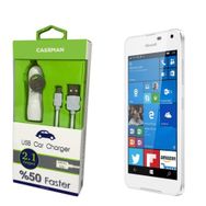Case Man Nokia Lumia 650 Data Kablosu+Araç Şarj Cihazı Adaptör