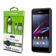 Case Man Sony Xperia E1 Data Kablosu+Araç Şarj Cihazı Adaptör
