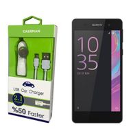 Case Man Sony Xperia E5 Data Kablosu+Araç Şarj Cihazı Adaptör