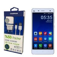 Case Man Xiaomi Mi4 Data Kablosu+Şarj Cihazı Seyahat Tipi Adaptör