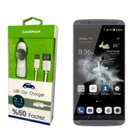 Case Man ZTE Axon 7 Data Kablosu+Araç Şarj Cihazı Adaptör