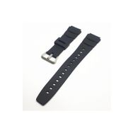 Casio Uyumlu Aq-10 19Mm Siyah Silikon Saat Kordonu