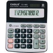 Caslo CS-1800 Siyah-Gri Masaüstü Hesap Makinesi