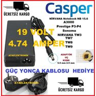 Casper A15FB 19V 4.74A 19 Volt 4.74 Uyumlu Laptop Adaptör